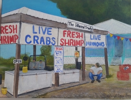 On the Way to Grand Isle by Cheryl Anne Grace | Acrylic on Deep Canvas On the Way to Grand Isle